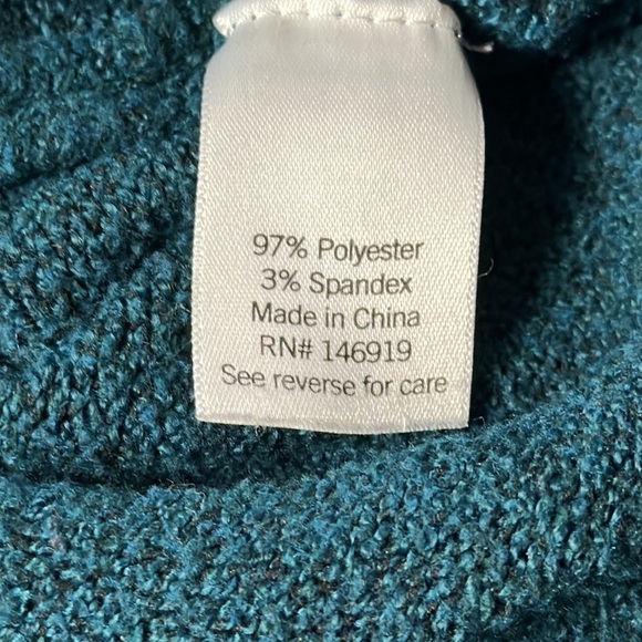 LC Lauren Conrad Beautiful deep teal Pullover Sweater, longer in back, XXL - Picture 9 of 9